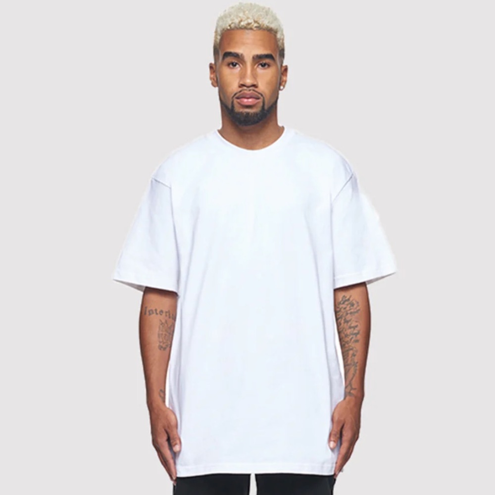 NEW Teestyled Max Heavyweight Streetwear Essentials T-shirt, Bright White, Large